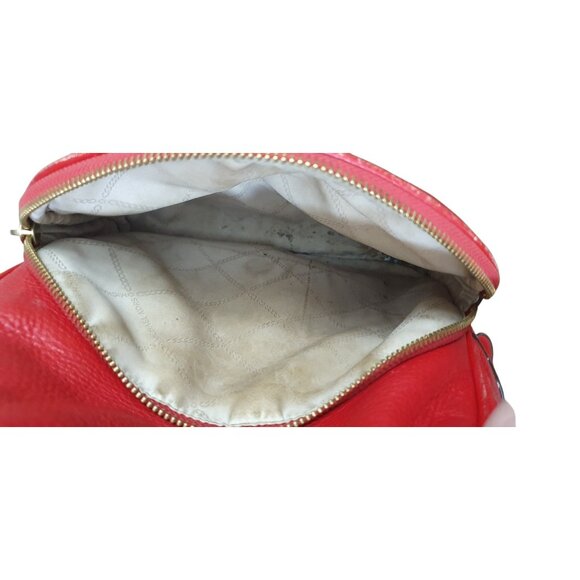 MK Michael Kors Abbey Medium Signature Backpack Red - Picture 11 of 11